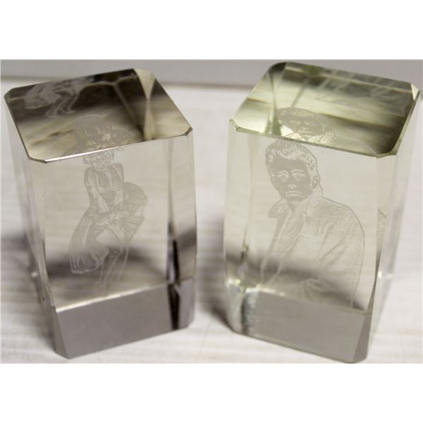 MARILYN MONROE AND JAMES DEAN CRYSTALS