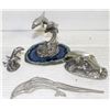 Image 1 : 4 PEWTER DOLPHIN
