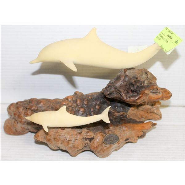JOHN PERRY 2 DOLPHINS DRIFTWOOD