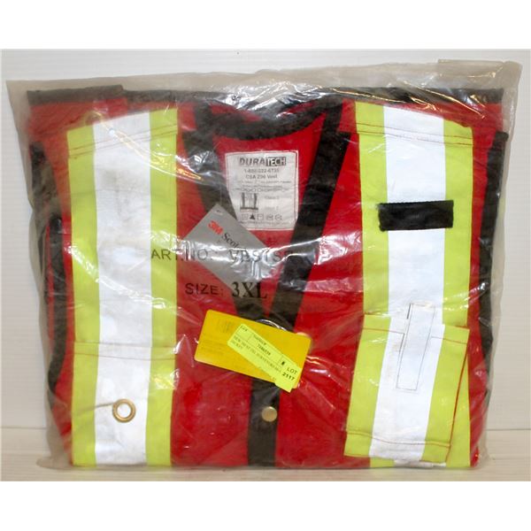 NEW 3M SZ 3XL SURVEYORS HI-VIS JACKET