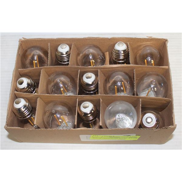 BOX OF CHANDELIER BULBS