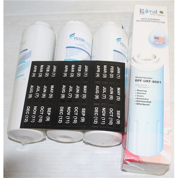 BOX OF REFRIDGERATOR WATER REPLACEMENT FILTERS