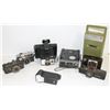 Image 1 : BIN OF 6 VINTAGE CAMERAS + 28 TRADE PLAYERS