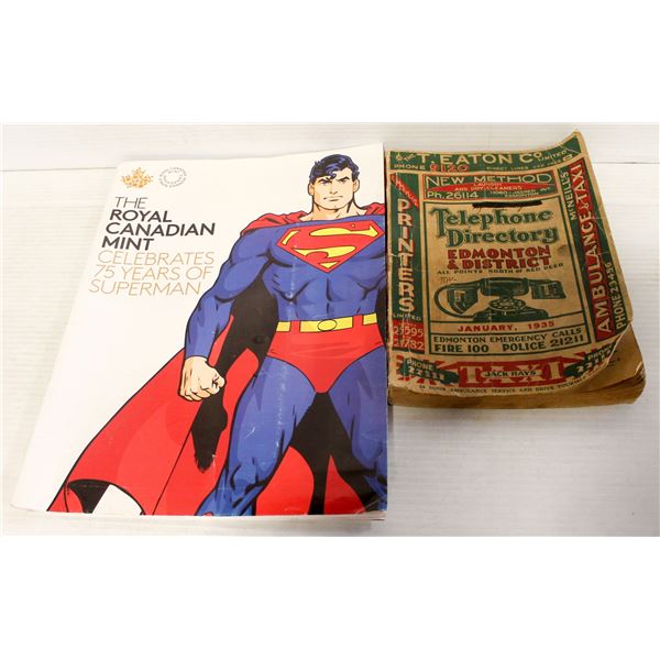 1935 TELEPHONE BOOK + MINT MAG