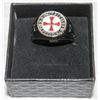 Image 1 : 316L STEEL KNIGHTS TEMPLAR RING SIZE 11