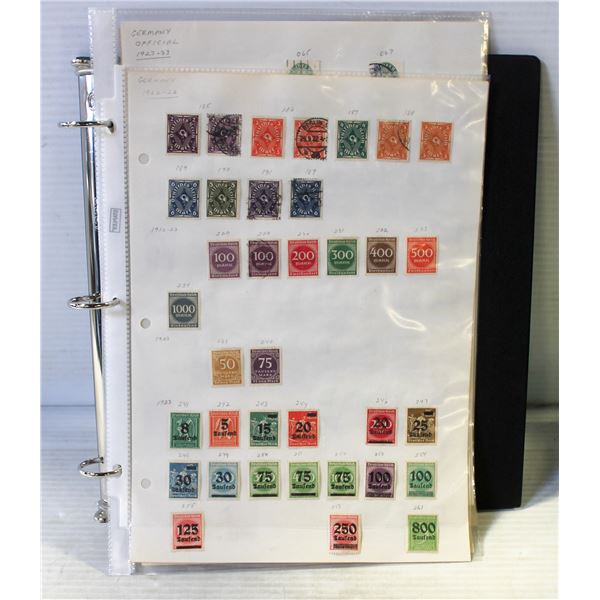 GERMAN STAMP COLLECTION DEUTSCHES REICH