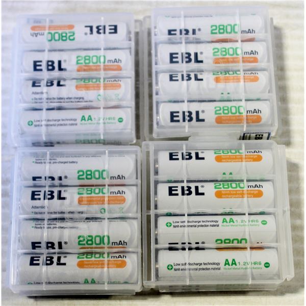 BAG OF NEW RECHARGABLE BATTERIES