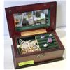 Image 1 : JEWELRY BOX WITH ASSORTED CONTENTS