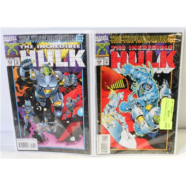 INCREDIBLE HULK #413 & 414