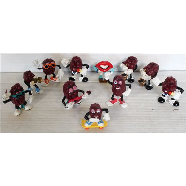 10 X 1987 CALIFORNIA RAISINS FIGURES