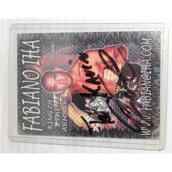 SIGNED FABIANO IHA CARD