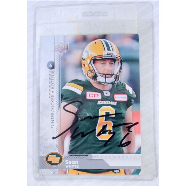AUTOGRAPHED SEAN WHYTE CARD
