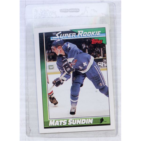MATS SUNDIN SUPER ROOKIE CARD