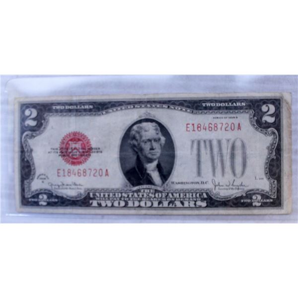 1928 US TWO DOLLARS BANKNOTE