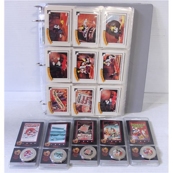 1991 IMPEL DISNEY TRADING CARDS FULL SET & 5