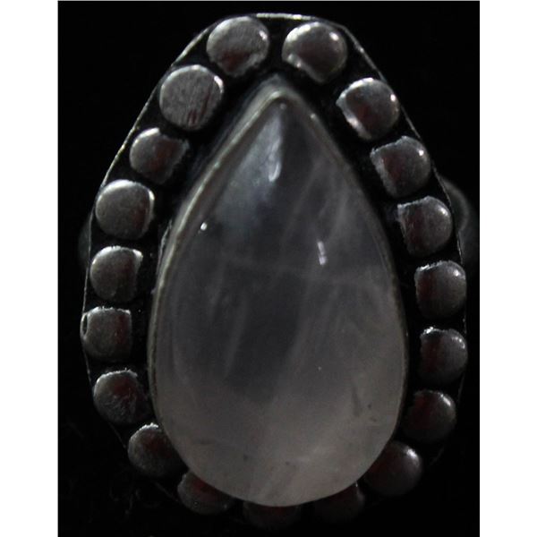 #112-NATURAL MOONSTONE RING SIZE 7