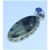 Image 1 : #21-NATURAL PREHNITE GEMSTONE PENDANT