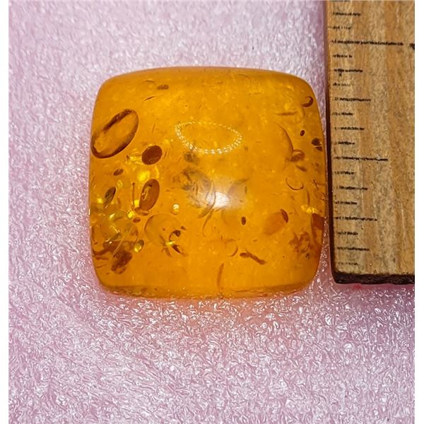 19)  LAB CREATED 26 CT BALTIC AMBER GEMSTONE,