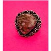 Image 1 : 13)  NATURAL COPPER RHODOCHROSITE RING SET IN