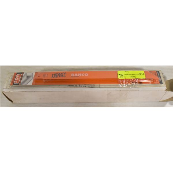 LOT WITH 25 BAHCO BI-METAL 18TPI BLADES