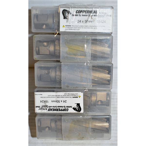 LOT OF 10 COPPERHEAD 24 X 50MM CARBIDE CONCRETE