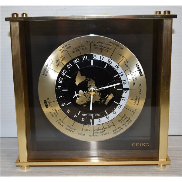 VINTAGE SEIKO INTERNATIONAL QUARTZ DESK CLOCK