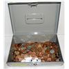 Image 1 : CASH BOX WITH LOTS OF COINS INSIDE ALL TOGETHER