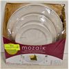 Image 1 : NEW 60-PIECE MOSAIK ELEGANT PLASTIC PLATE