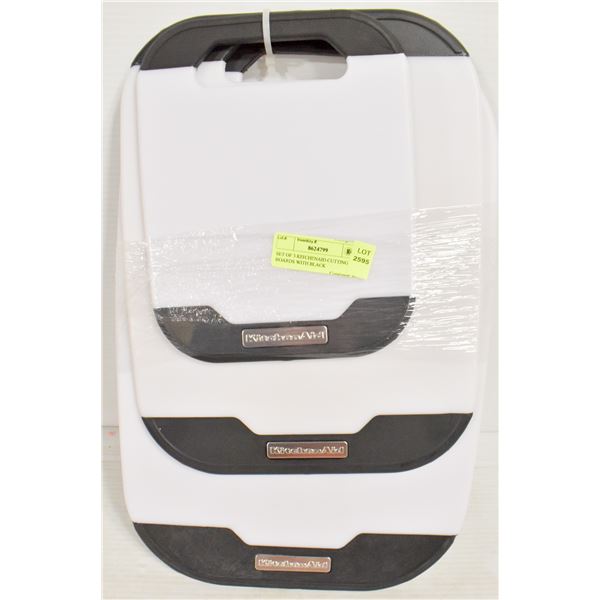 SET OF 3 KITCHENAID CUTTING BOARDS WITH BLACK