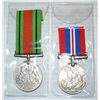 Image 1 : WWII GREAT BRITAIN PAIR OF WAR MEDALS