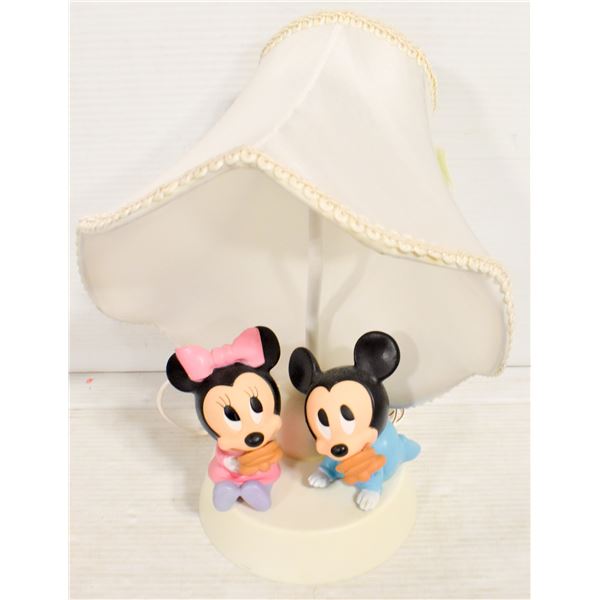 VINTAGE MICKEY AND MINNIE LAMP