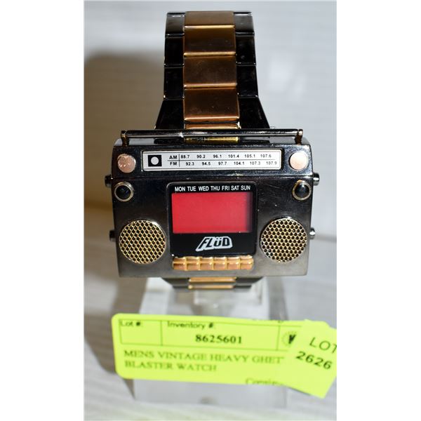 MENS VINTAGE HEAVY GHETTO BLASTER WATCH