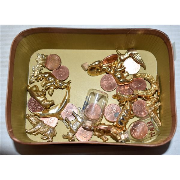 LUCKY PENNYS GOLD PLATED FIGURES ALL TOGETHER