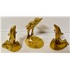 Image 1 : 3 BRASS DOLHINS