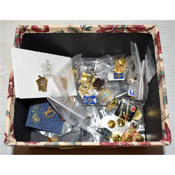 VINTAGE LAPEL PINS ALL TOGETHER