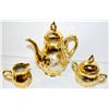 Image 1 : GOLDEN EMBOSSED PEACOCKS TEAPOT SET