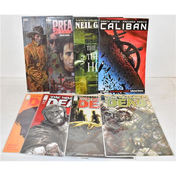 WALKIND DEAD, AVATAR AND PREACHER BOOKS TOGETHER