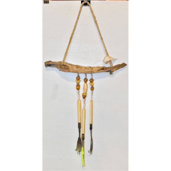 ANTIQUE CUTLERY/ DRIFTWOOD WIND CHIME