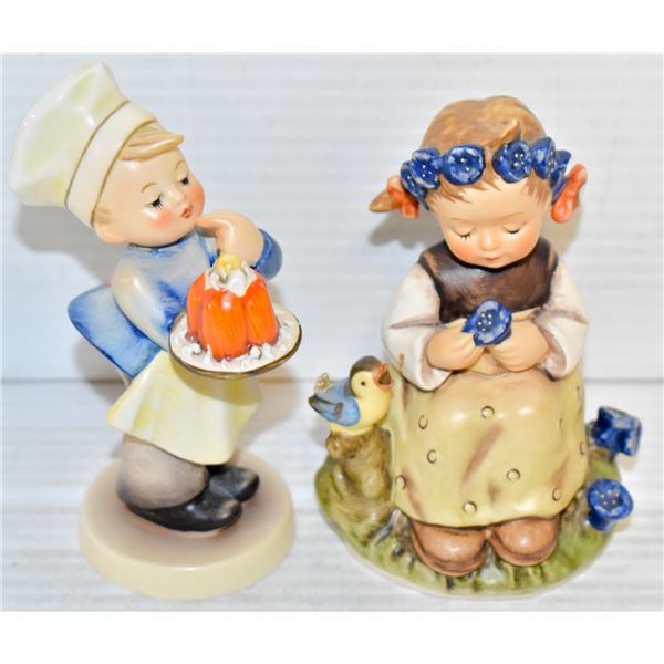 VINTAGE BIRD GIRL & PIE BOY HUMMELS TOGETHER