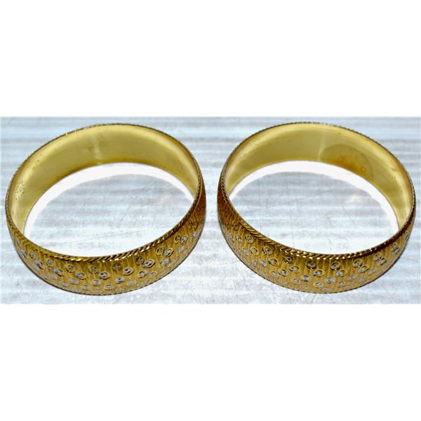 PAIR OF WIDE BANGLES TOGETHER