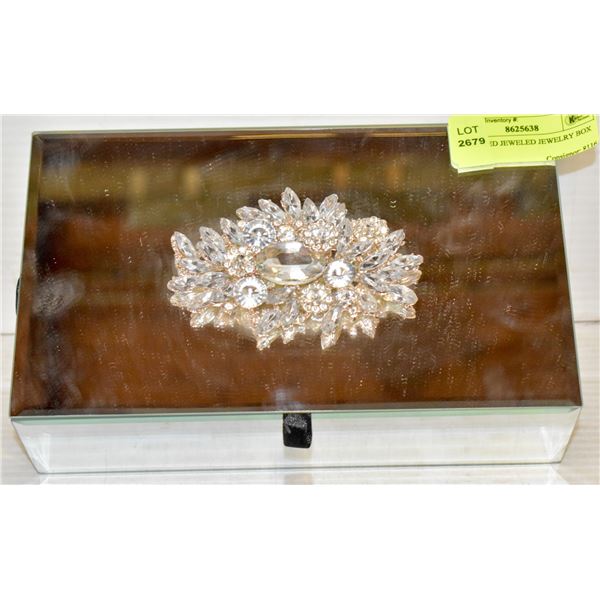 MIRRORED JEWELED JEWELRY BOX