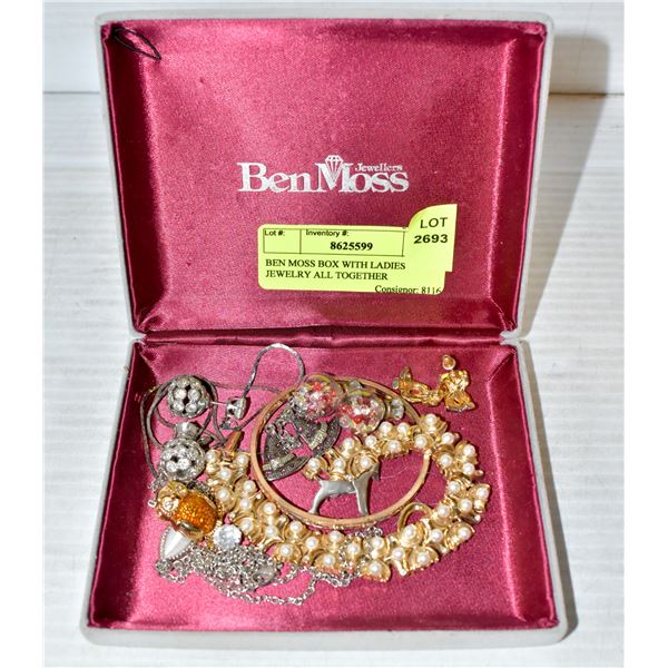 BEN MOSS BOX WITH LADIES JEWELRY ALL TOGETHER