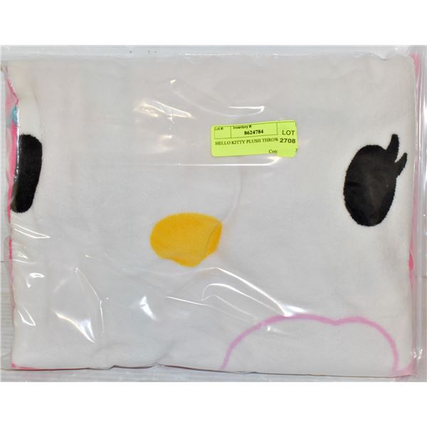 HELLO KITTY PLUSH THROW