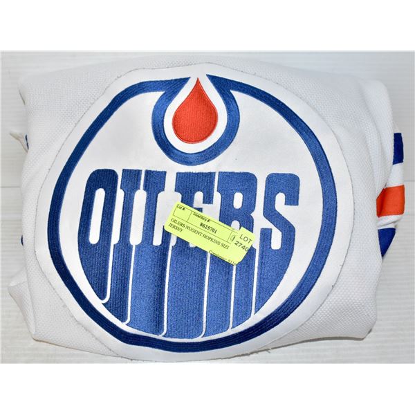 OILERS NUGENT HOPKINS SIZE M JERSEY