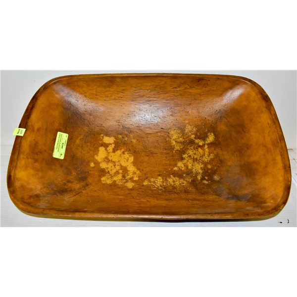 TREEN WARE XLARGE BOWL APPROX 24 INCHES LONG