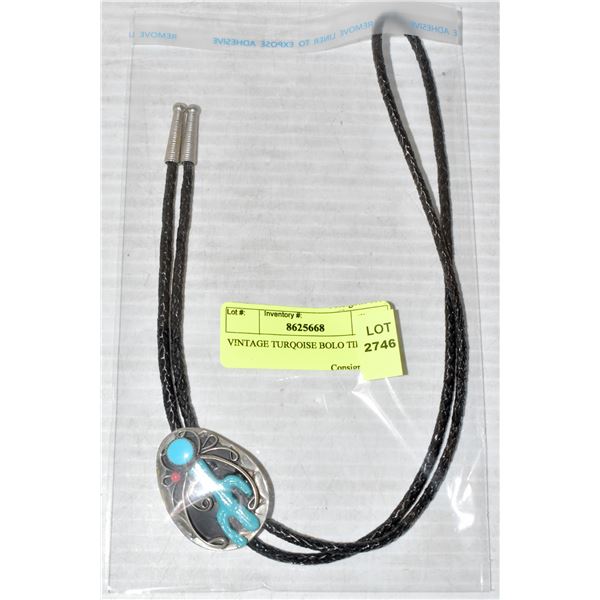 VINTAGE TURQOISE BOLO TIE