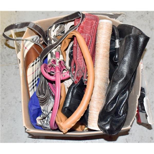 BIN OF ASSORTED PURSES