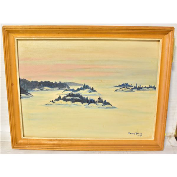 ORIGINAL OIL PAINTING DONNA ATKIN 1963