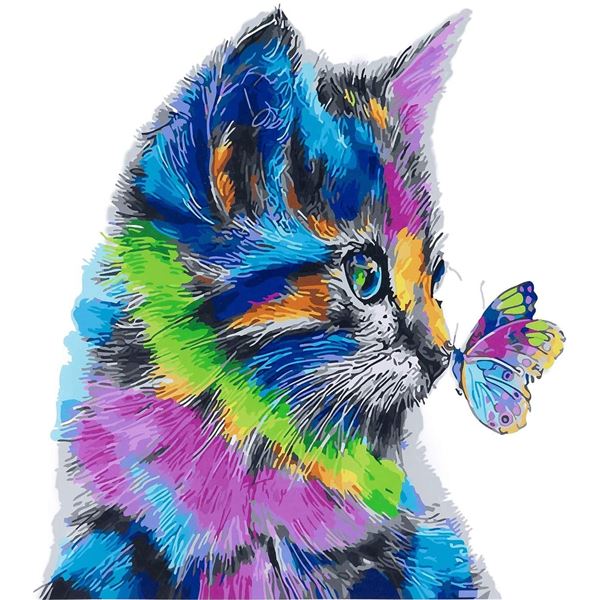 NEW PAINT BY NUMBERS ACRYLIC PAINT KIT WITH CANVAS