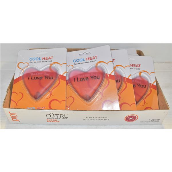LOT OF NEW COOL HEAT HEART SHAPED COOLING /HEATING